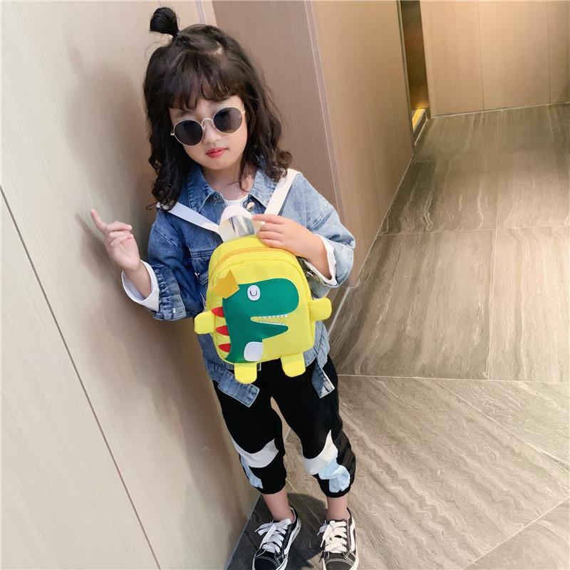 Adorable Dinosaur Backpack For Kids Durable Oxford Cloth Cute Design For Preschoolers