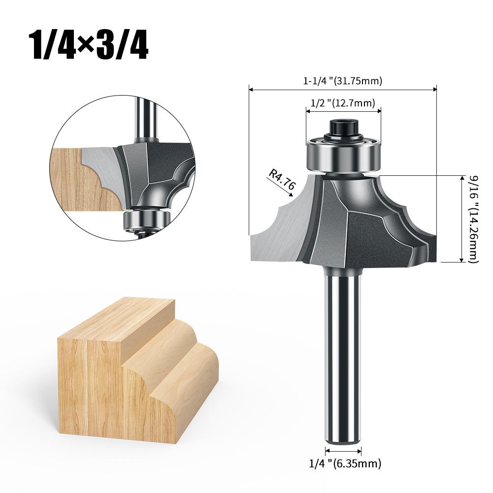 Double R Line Knife 1/4 Handle 1/2 Handle Head Bearing, Cabinet Line Knife Decorative Line Knife, Carving And Trimming Woodworking