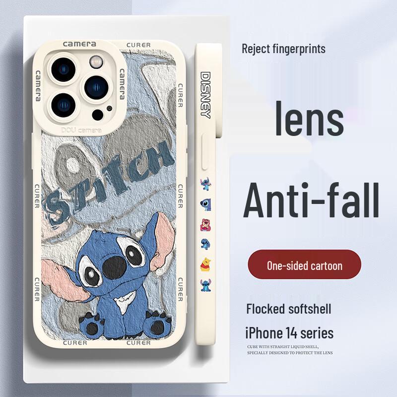 Cartoon Anti-Fall Soft Silicone iPhone Case with Full Lens Protection
