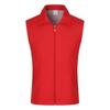 Custom Red Volunteer Vest with Printed Logo for Public Welfare and Events