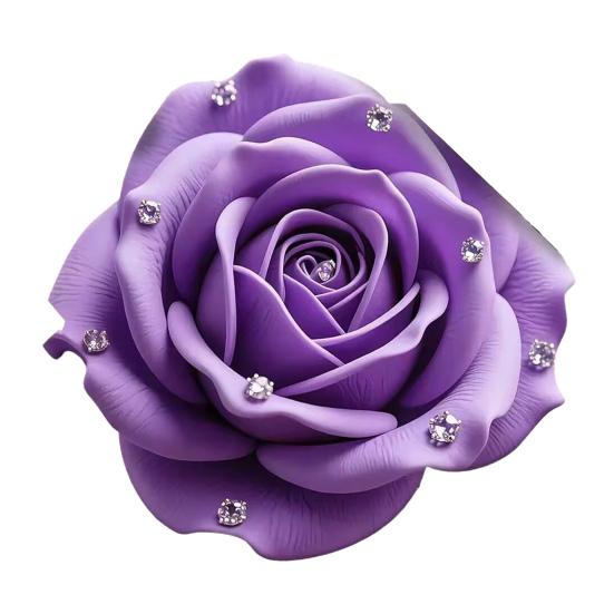 

Квітковий Плюшевий Килимок для Підлоги 3D Реалістичний Стрази Гачком Візерунок Троянди Нековзний Килим для Підлоги Швидкосохнучий Абсорбуючий Килимок для Ванної Кімнати Кухні 100cm F