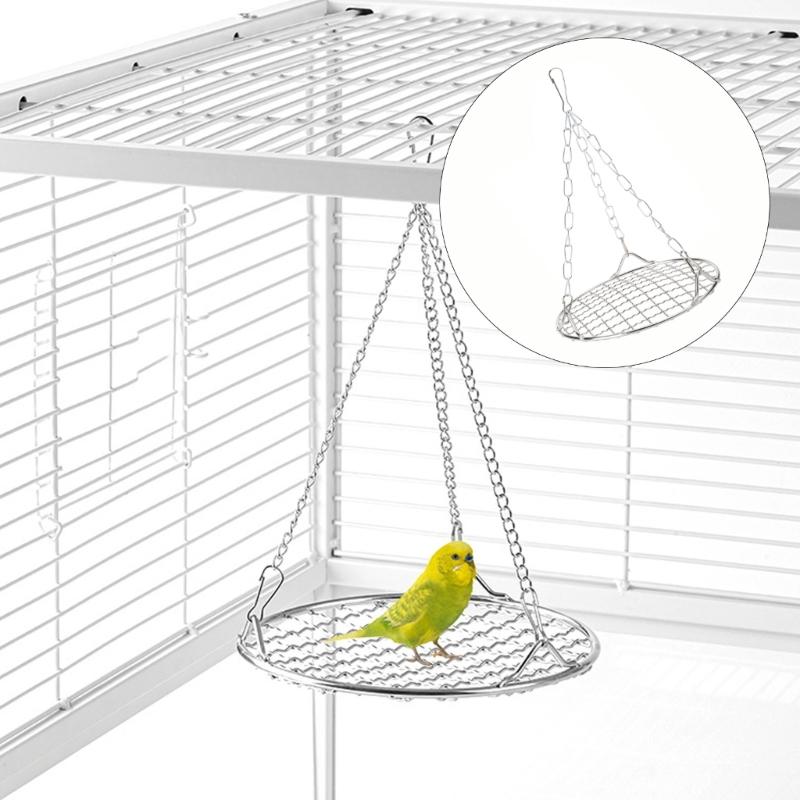 Metal Bird Cage Swing Accessory Hanging Bed And Chew Toy For Pet Bird Entertainment Cage Accessory