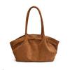 Niche Design Same Style Belt Buckle Handbag Tote Bag Bat Bag Matte Suede Wing Bag