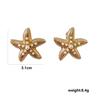 Marine Pearl Starfish Stud Earrings - Trendy Vacation Style for Women