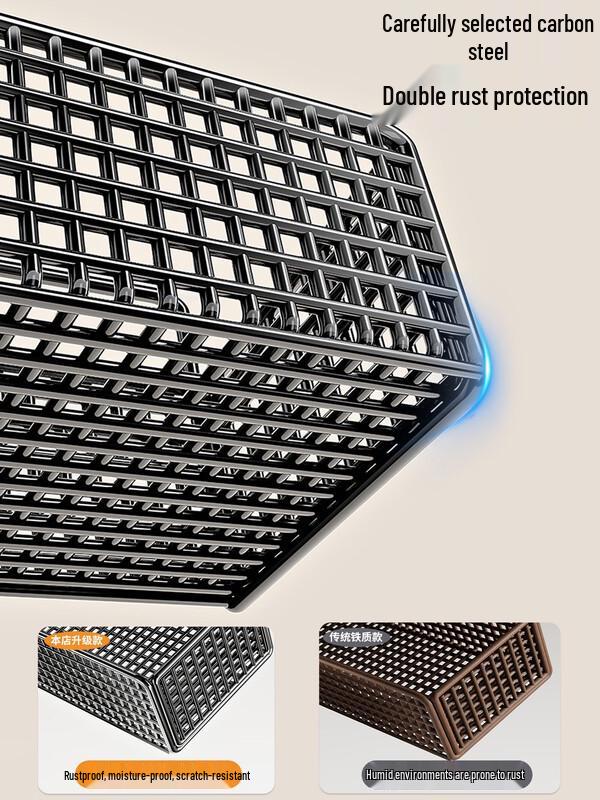 Zhaoran No-Drill Wall-Mounted Kitchen Shelf