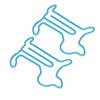 100pcs Dog Shaped Paper Clips Slip Resistance Exquisite Cute Paper Clips for School  