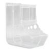 Automatic Hamster Feeder Clear Plastic Anti Tipping Pet Food Dispenser for Squirrel Hedgehog Guinea Pig ZS 02