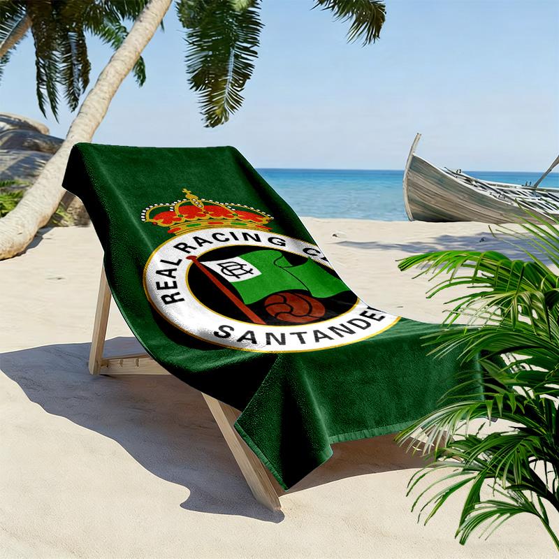 Racing Santander 2D Flat Print Beach Towel, Large Soft Quick Dry Towel for Beach Camping Swimming