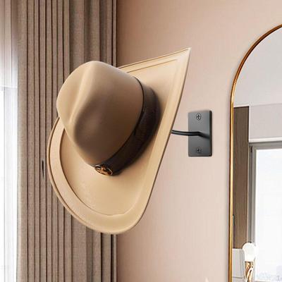 Cap Rack Holder Wall Mount Modern Cowboy Hat Hanger Helmet for Living Room Bedroom Entryway