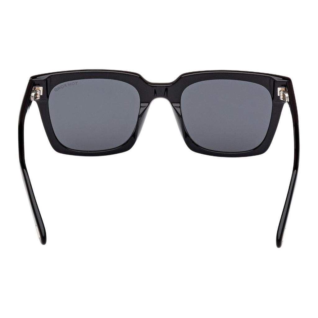TF Logo Design Irregular Shape Sunglasses Unisex Sunglasses Black FT1162K-01A