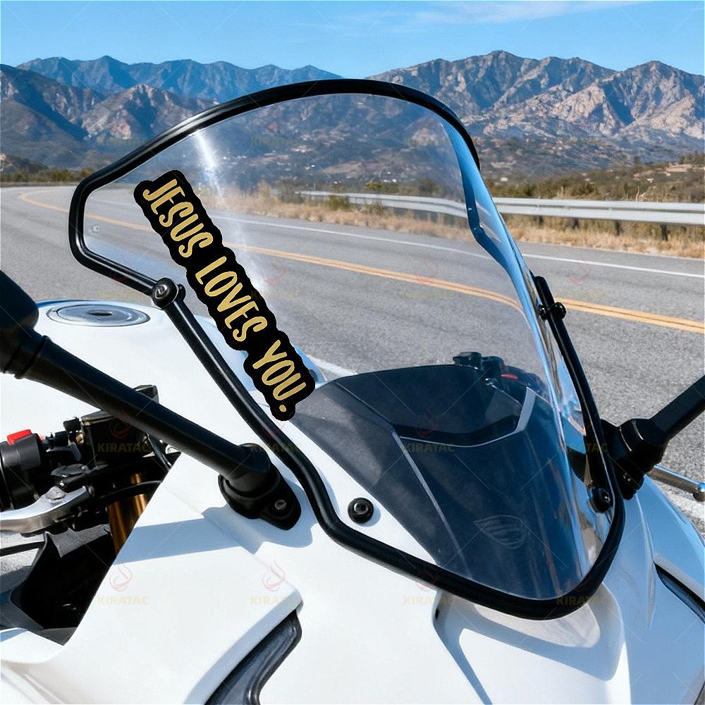 1pc JESUS LOVES YOU Motocycle Stickers Waterproof for DIY Fairings Helmets Fuel Tanks Car Trunk Windows Scooters Vinyl Decals