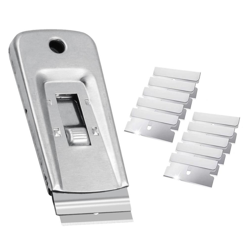 Single Edge Squeegee Stainless Steel Razor Scraper Multi-Purpose Scraper  Car Wrap Film