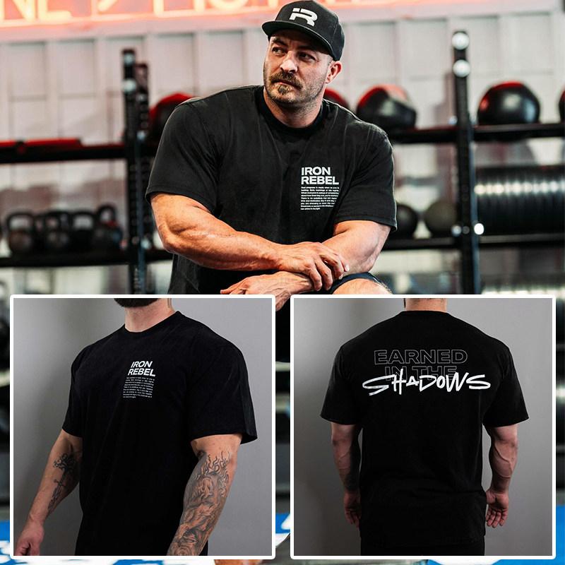IR Iron Fitness Training Gym Casual TShirt Mens and Womens Luxury Brand Top 2026 New