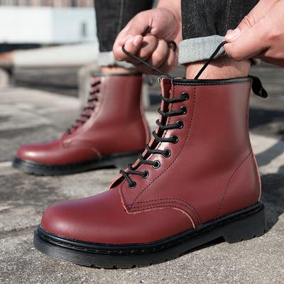 Homens Mulheres Outono Inverno Couro Genuíno Botas De Borracha Casal Botas De Cano Baixo Ao Ar Livre Designer De Marca Plataforma Botas Moda Sapatos Curtos