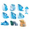 Rolin Roly Miniature Landscape Undersea Shark Series Figurines, 10 Types, Miniature Cute Figures, Craft Ornaments, Bonsai, Garden, Micro Landscape