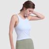 Lulu Women's Racerback Sports Tank Top with Chest Pads - Outdoor Summer Yoga Wear