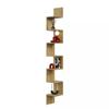 Modern Maxi Hanging Corner Shelf - 202cm black