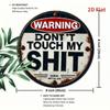Vintage 8x8 Inch Funny Warning Metal Sign Industrial Wall Art Home Kitchen Decor