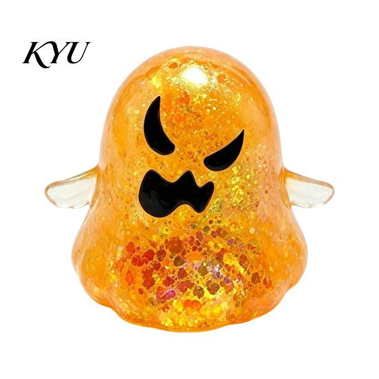 Stress Relief Accessories Halloween Ghost Toy, Spooky Glitter Squeeze Sensory Toy Clear Fidget for Focus and Relaxation Soft TPR