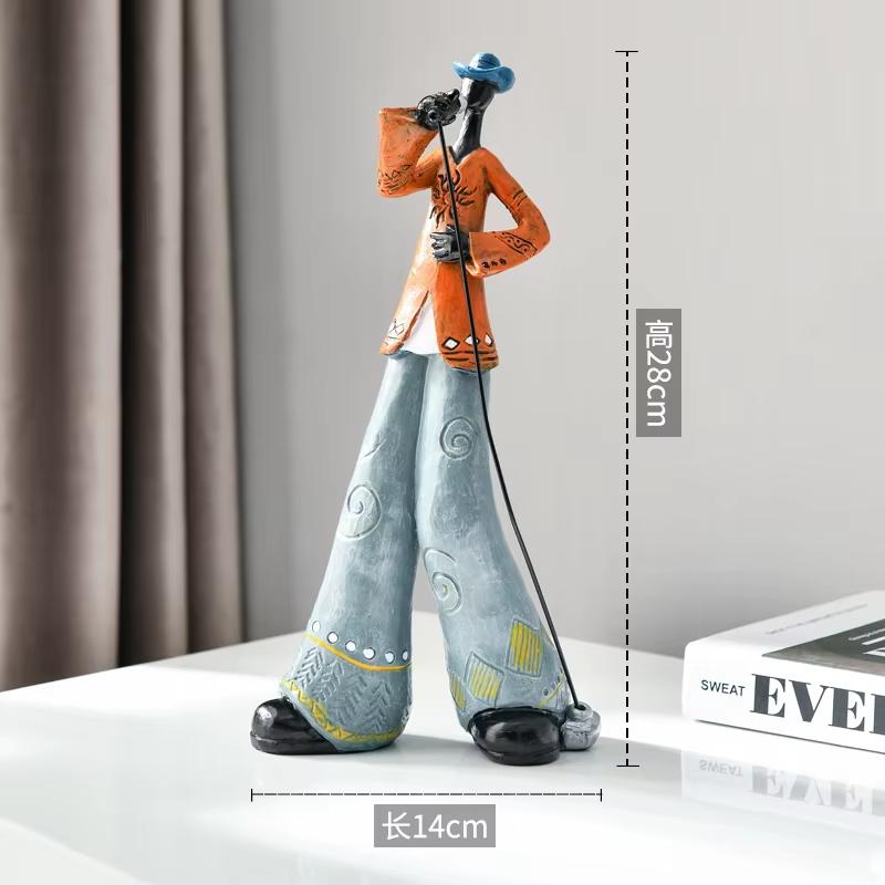 

Ретро-статуэтки рок-групп из смолы – скульптуры музыкантов с инструментами для украшения дома и бара C