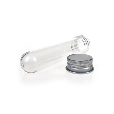 10Pcs Lab 30Ml Pet Test Tube Bottle Screw Caps Transparent Cylindrical Plastic Refillable Bottle For Mask Candy Storage