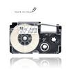 5Pcs XR-12X ribbon cartidge compatible for Casio label printer Black on Clear casio label tape 12mm XR12X for EZ Printers KL-120
