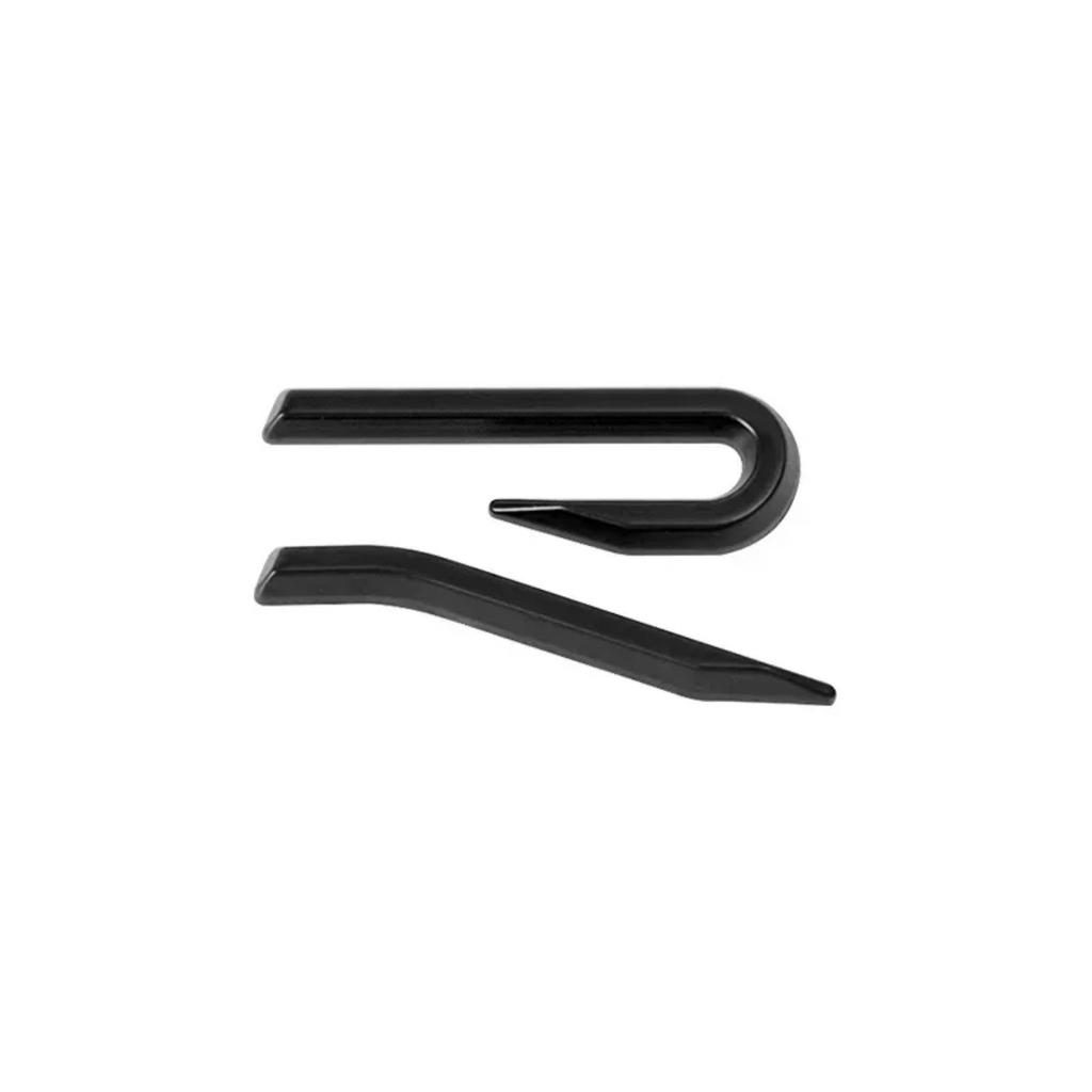 Autocollant Emblème Logo R RLine en Métal 3D Autocollant Emblème Coffre Arrière de Voiture Accessoires de Style Extérieur de Voiture de Haute Qualité
