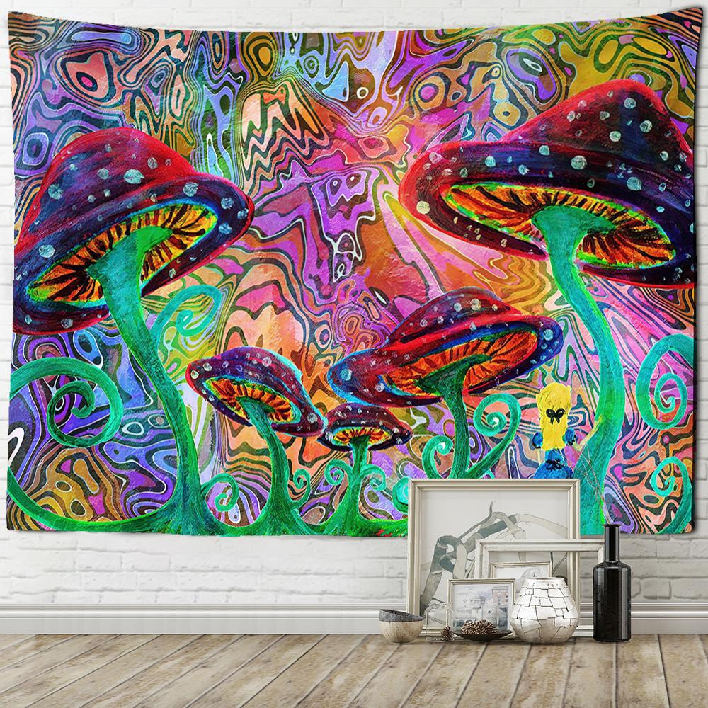 Romantischer Sonnenblumen-Astronaut Wandteppich Wandbehang Hippie Tapiz Kunst Böhmische Mystik Wohnzimmer Schlafzimmer Heimdeko