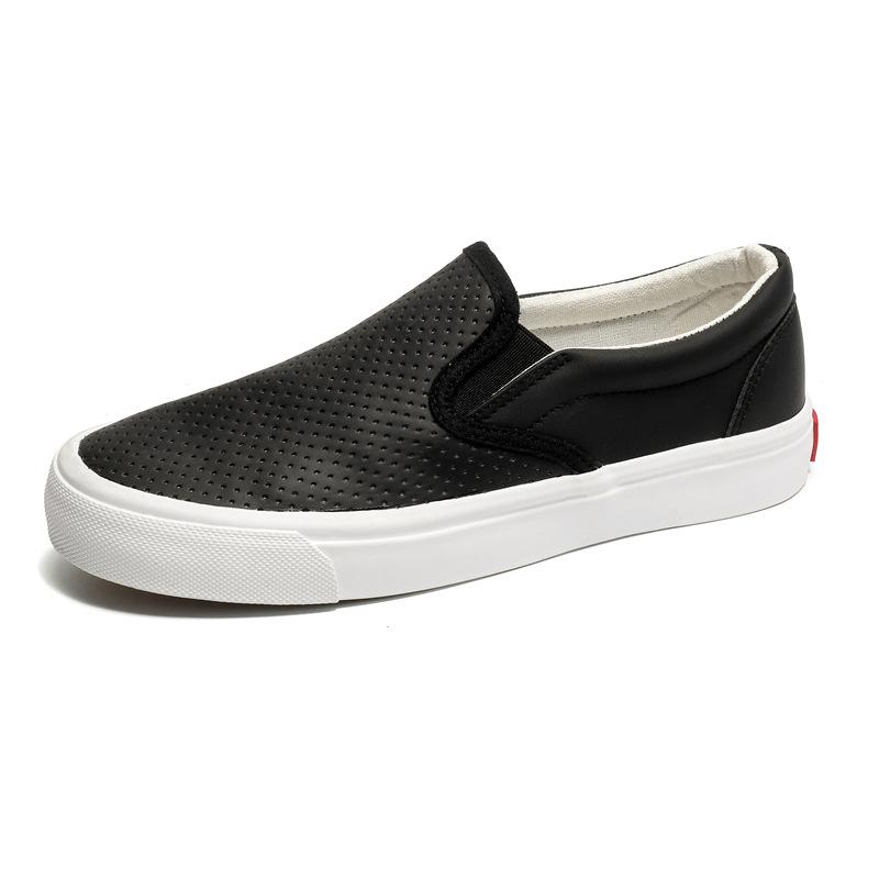 Microfiber Leather Surface Summer New Soft Bottom Breathable Lazy Shoes Student Flat Bottom