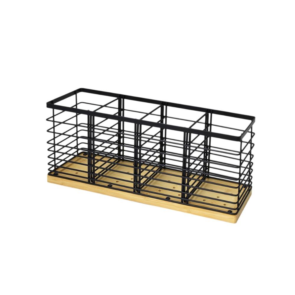 Detachable Cooking Utensils Storage Basket Large Capacity Kitchen Table Organizer  Cupboard