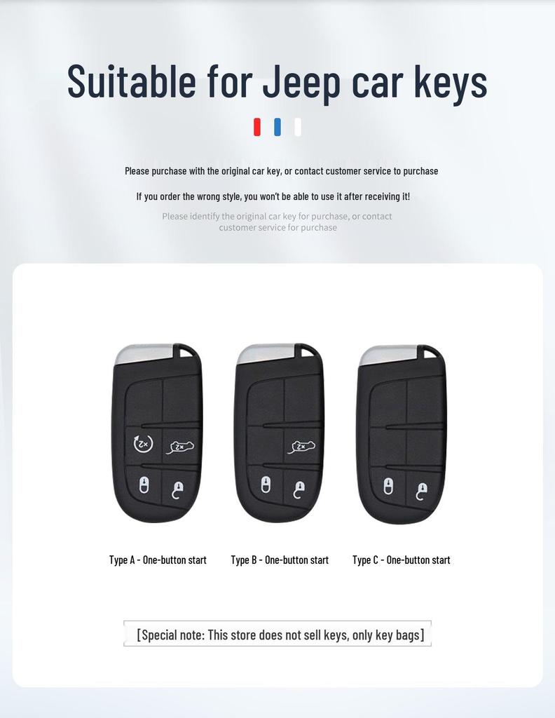 Schlüsselabdeckung Schale Tasche für Jeep Compass, Cherokee, Renegade und Grand Commander
