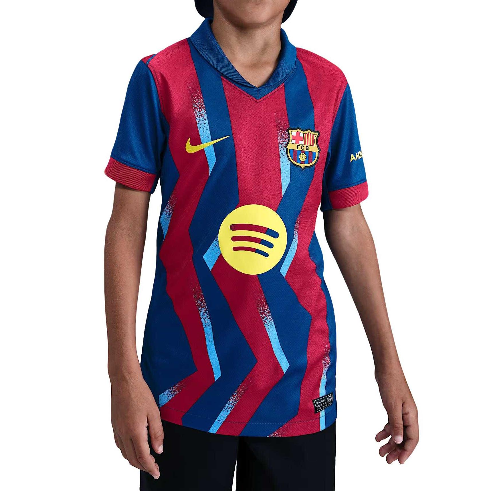 Nike Kids Tops V Neck Moderate FZ1307-432 XL