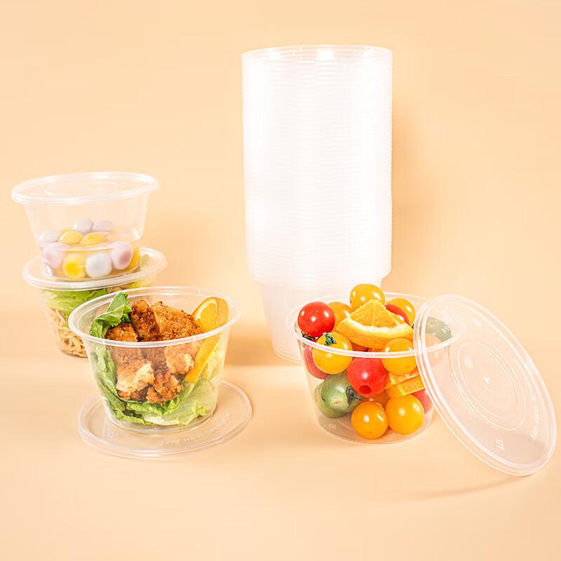 

Disposable Round Takeout Food Containers with Lids