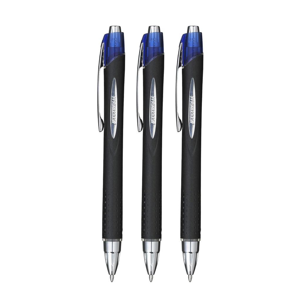 Uni-ball Jetstream SXN210 1.0mm Roller Ball Pen Blue Body Blue Ink Pack of 3 for Office Home & School Use