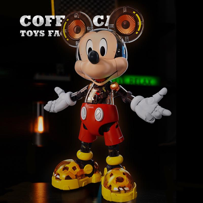 30cm Mickey Mouse Bricks 3D Model Cute Anime Building Blocks Dolls Action Figure Assembly Toy Cartoon Decor Birthday Gift