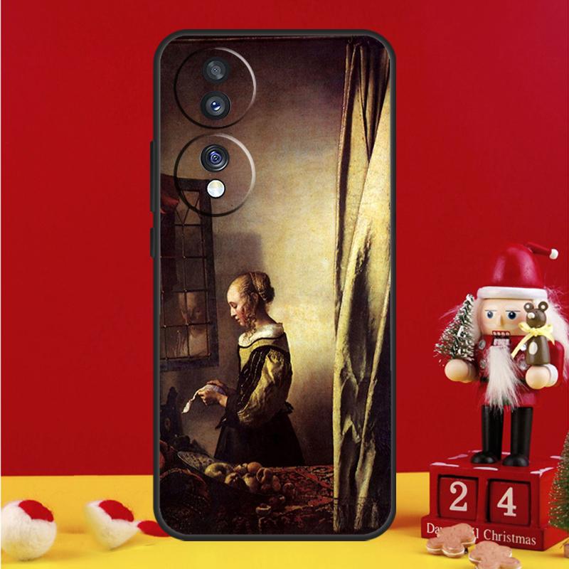 Johannes Vermeer Case For Honor Magic 5 6 7 8 Pro Honor 200 400 50 70 90 Lite X8b X8c X9a X9b X9c Win RT Cover