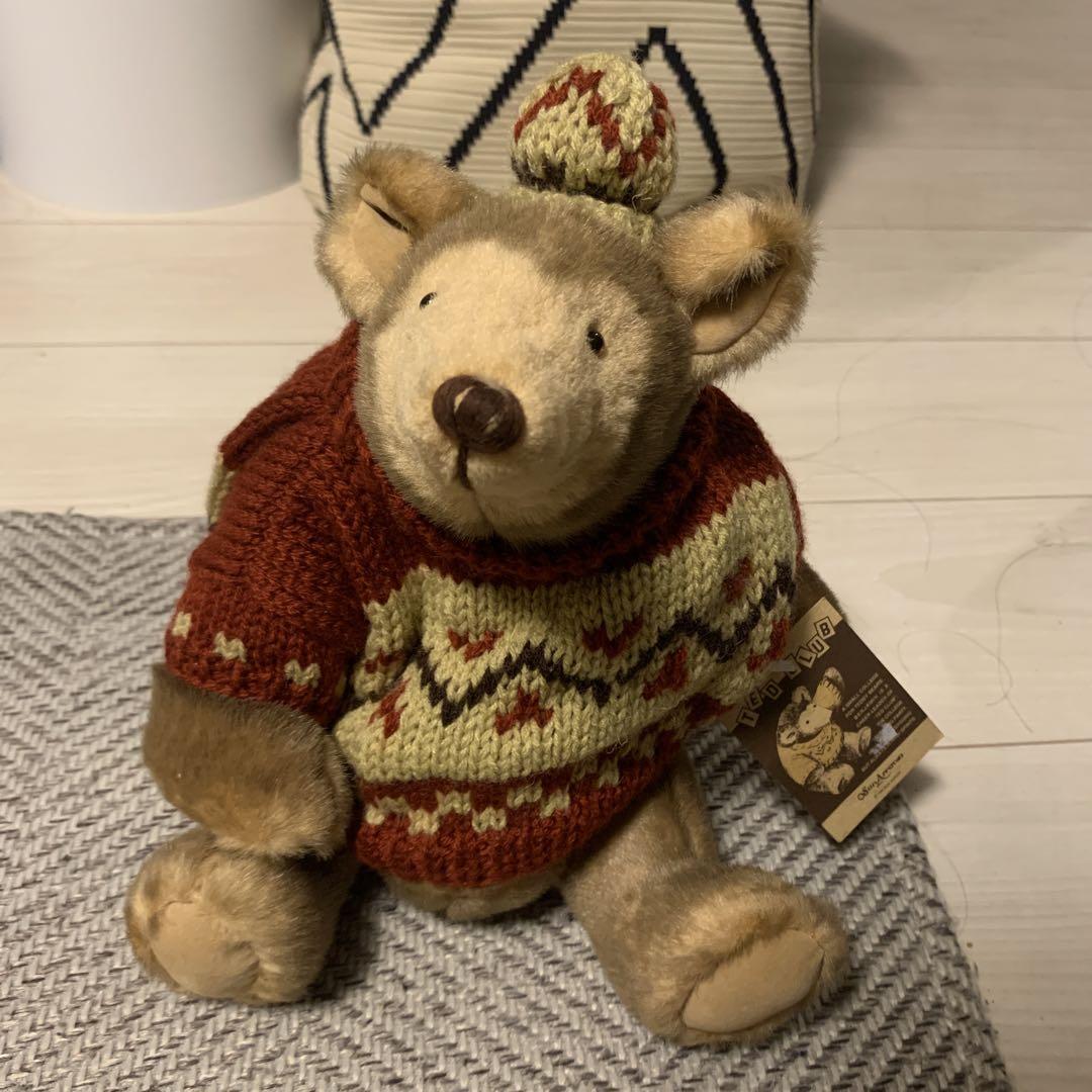 

[USED] Sun Arrow Plush Toy Teddy Bear Sweater Ted Club Retro