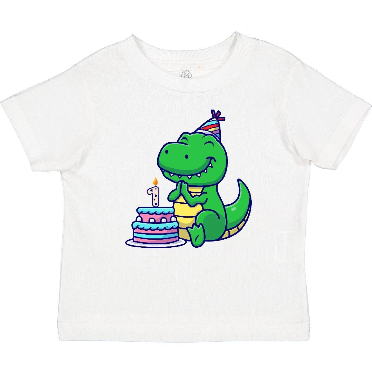 Inktastic T-Rex 1st Birthday Baby T-Shirt Dinosaur First Cute Infant Tees Shower 100