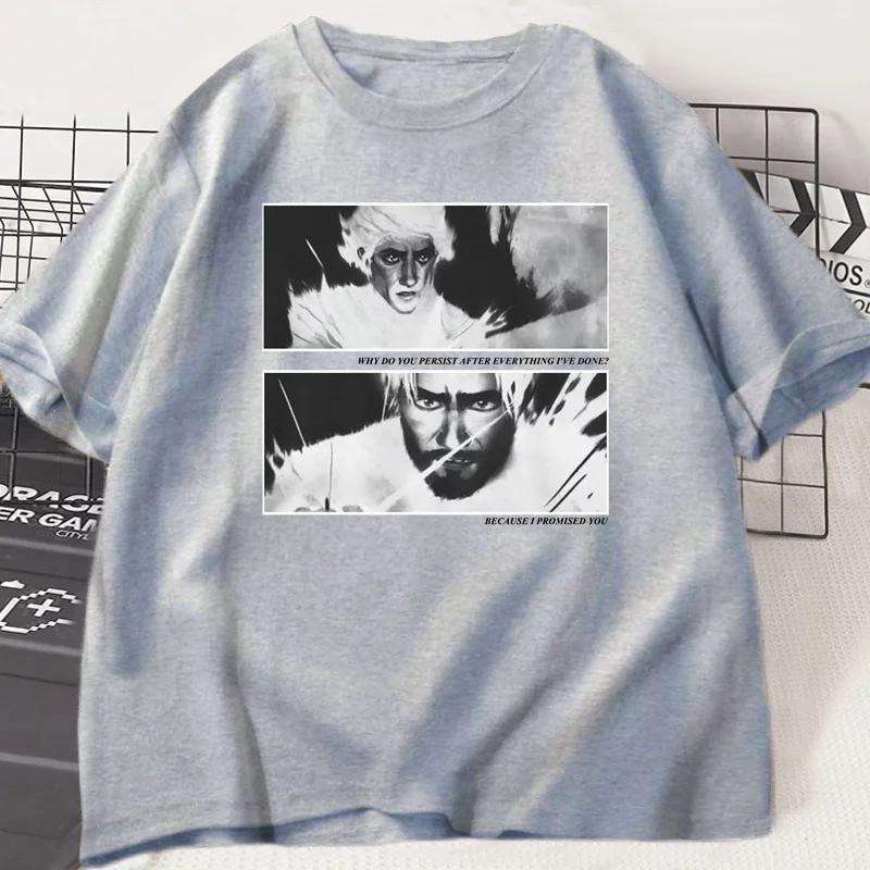 Unisex Jayvik T-Shirt Unisex Damen Vintage-Stil Jayce X Viktor Arcane Bedruckte T-Shirts Damen T-Shirts Hohe Qualität Streetwear Tee