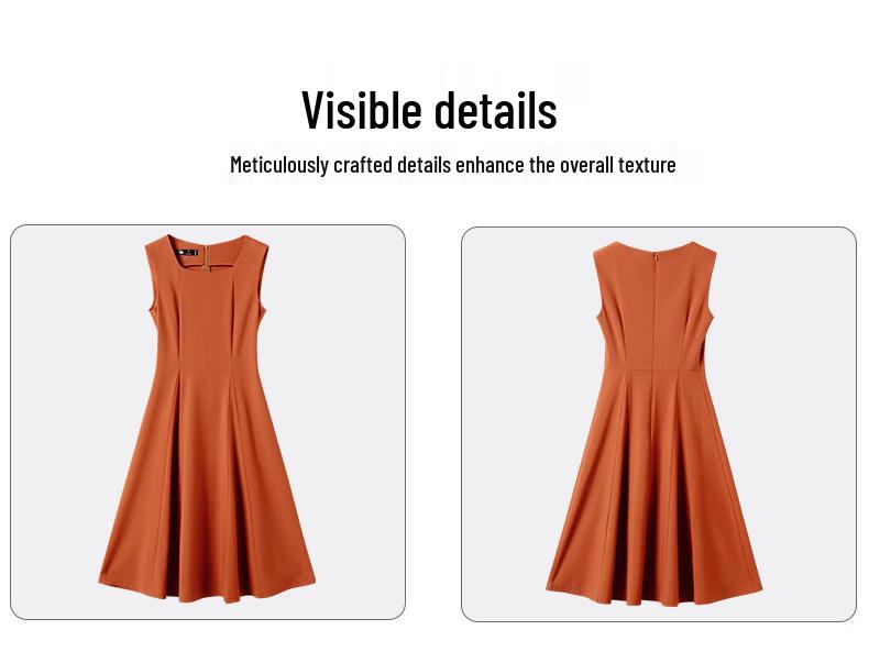 Elegant Summer Sleeveless Vest Dress - Women's Slimming Formal Bodycon Fashion