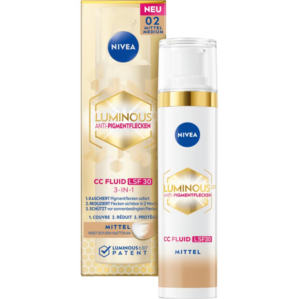 Nivea Luminous CC Cream Day Cream Medium SPF30 40ml
