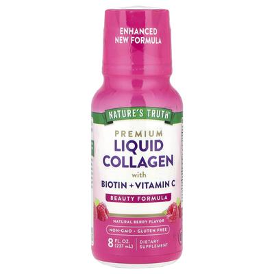 Premium Flüssiges Kollagen mit Biotin + Vitamin C, Natürliche Beere, 237 ml(8 fl oz)