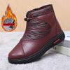 Women's Embroidered Floral Winter Boots, Non-Slip Soft Sole Warm Faux Fur Lined Ankle Boots, Comfortable Cotton-Padded Shoes for Women