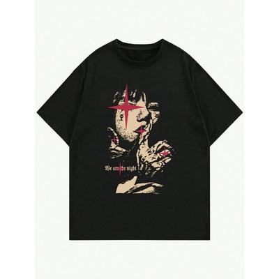 Commuter Men Women Printed T-shirt Cotton Fashion Summer Streetwear Round Neck Big Size Top Fashion Brand Short Sleeve Tee S-4xl