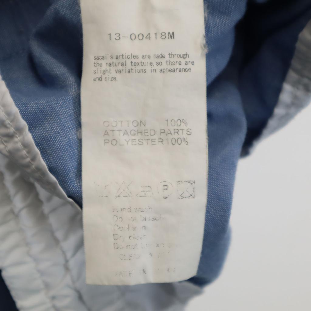 Sacai made in Japan Chambray Shirt jacket 1 Blue Men's Used