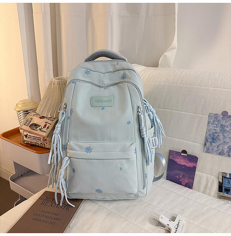 Schoolbag schoolbag junior high school girls 1011 new high value ins style simple high school students large capacity backpack