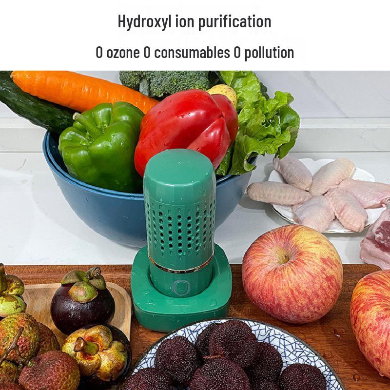Automatic Wireless Fruit & Vegetable Washer: Portable Capsule for Pesticide and Residue Removal, Sterilization, and Disinfection