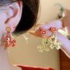 Lovely Delicate Drip Oil Hollow Pony Earrings Year Of The Horse Sweet Simple Earrings New Year Jewelry Accessories Gifts