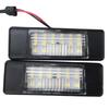 2Pcs Vehicle Rear License Plate LED Light for  X-Trail  Qashqai