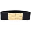 Trendy Womens Black Stretch Waist Belt Offering A Slender Look With Versatile Wear Options